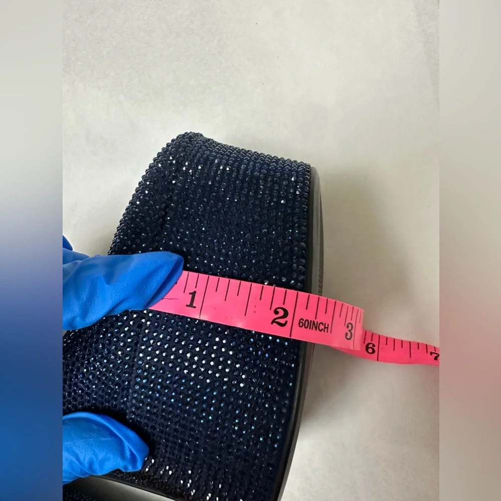 NEW 💙 Zara RHINESTONE HEELED PLATFORM SHOES